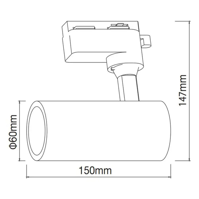 LED СПОТ 20W 4000K ЗА РЕЛСА БЯЛ VITO MONOLINO