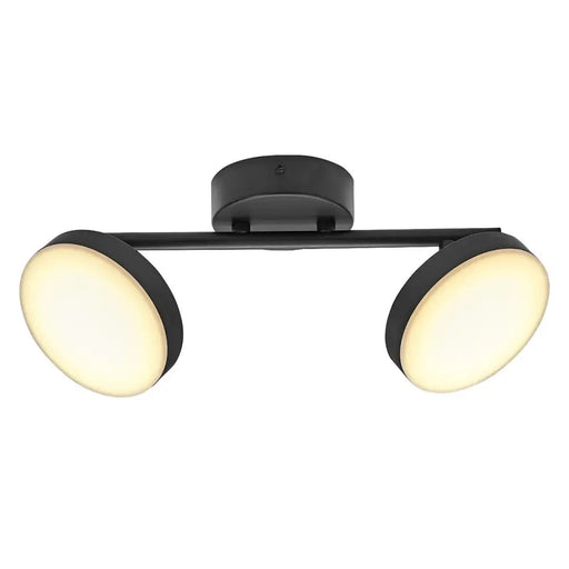 LED СПОТ MOON 2X10.5W 3000K ЧЕРЕН