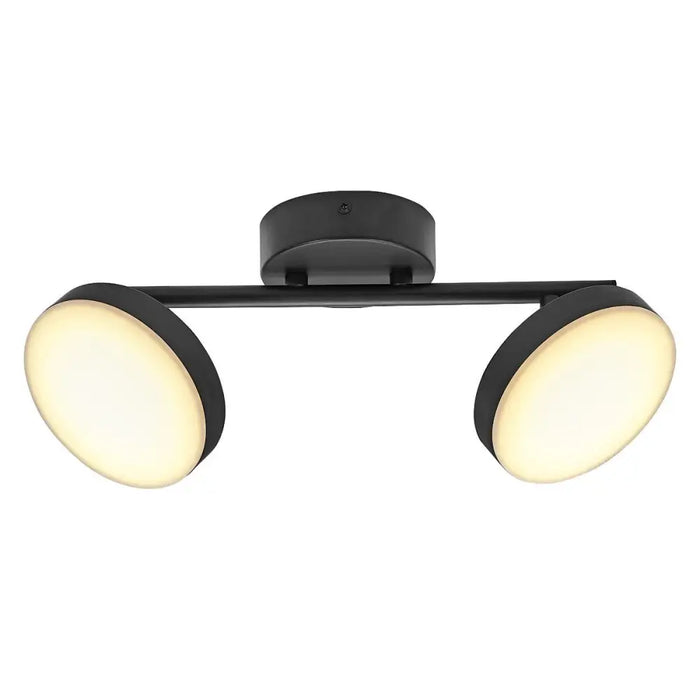 LED СПОТ MOON 2X10.5W 3000K ЧЕРЕН
