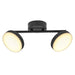 LED СПОТ MOON 2X10.5W 3000K ЧЕРЕН