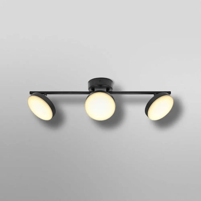LED СПОТ MOON 3X16W 3000K ЧЕРЕН