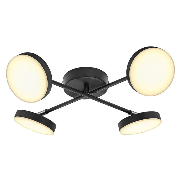LED СПОТ MOON 4X21W 3000K CROSS ЧЕРЕН