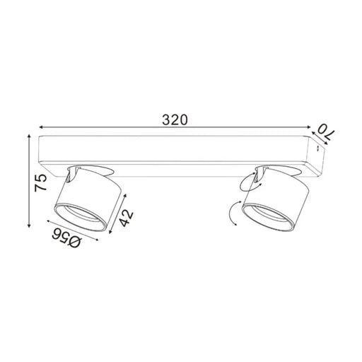 LED СПОТ PLUTO 10W 3000K БЯЛ