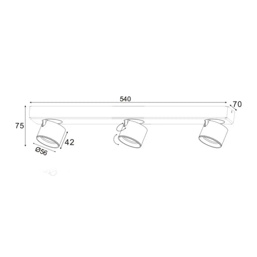 LED СПОТ PLUTO 15W 3000K СИВ