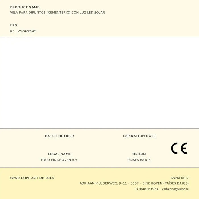 LED Свещ Grundig Червен