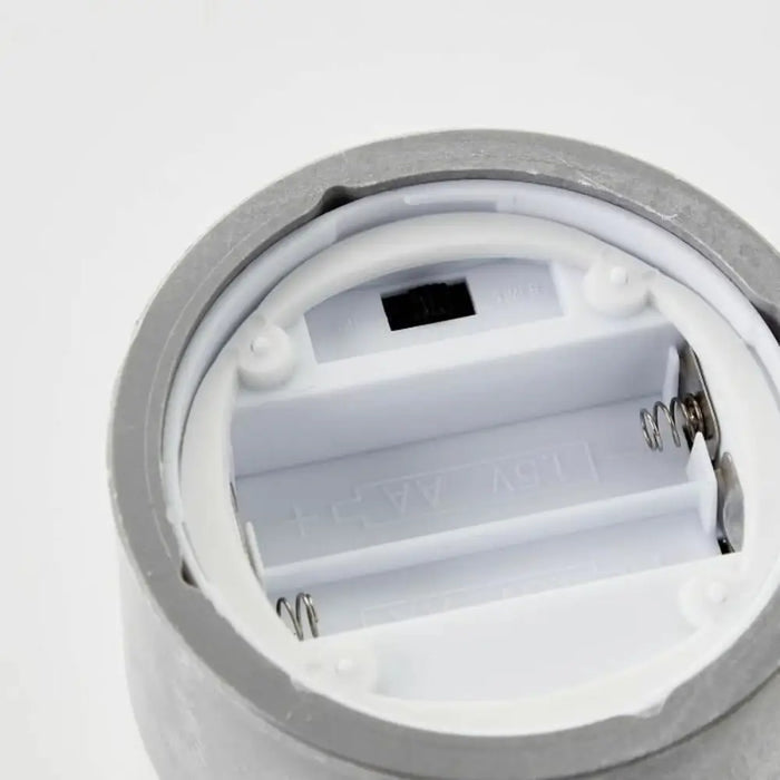 LED Свещ Brilliant Сив Метал 3 броя