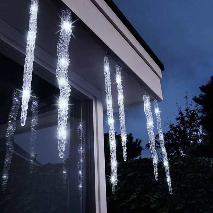 LED Светлинна Завеса Lumineo Бял Прозрачен Пластмаса