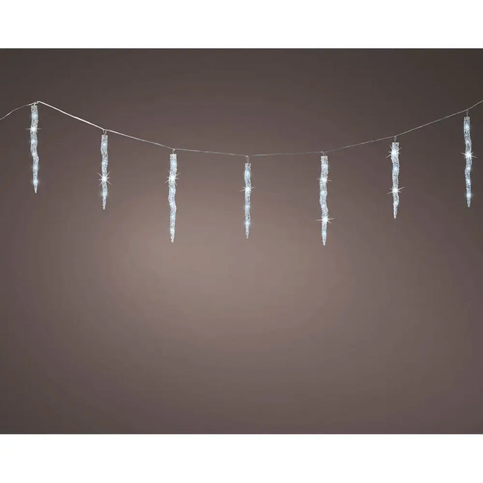 LED Светлинна Завеса Lumineo Бял Прозрачен Пластмаса