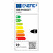LED тръба EDM 31683 Бял A E 20 W 1900 Lm 59,7 x 8 x 3,1 cm