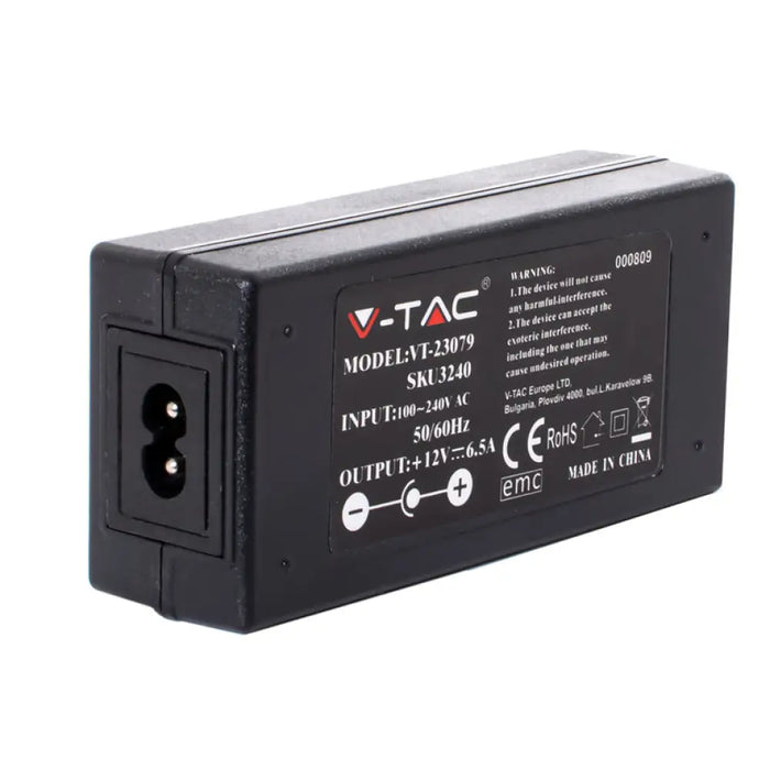 LED ТРАНСФОРМАТОР 78W 6.5A 12V IP44 V-TAC