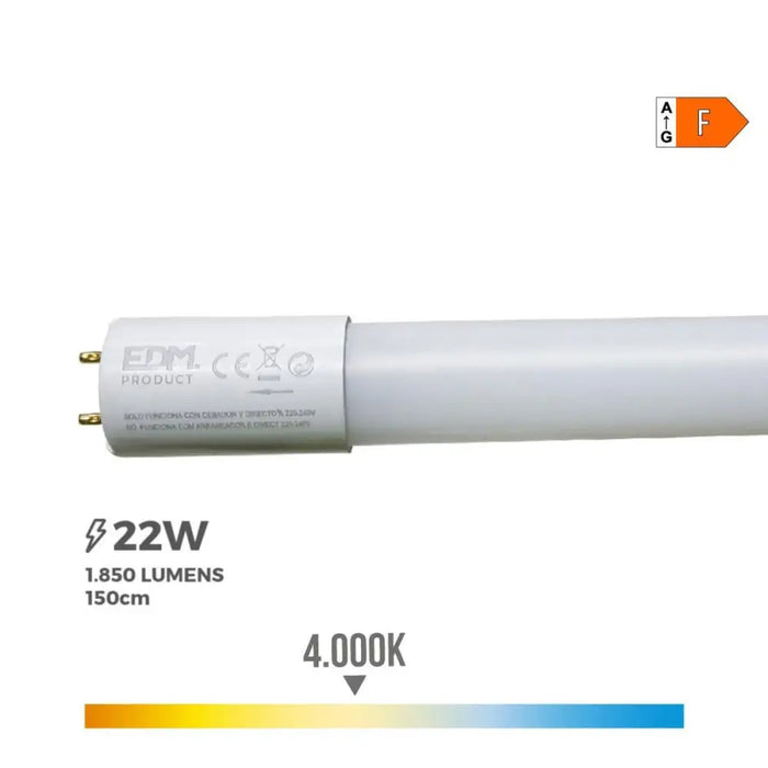 LED тръба EDM 31199 F 22 W 58 W G13 T8 2400 Lm 1850 lm Ø