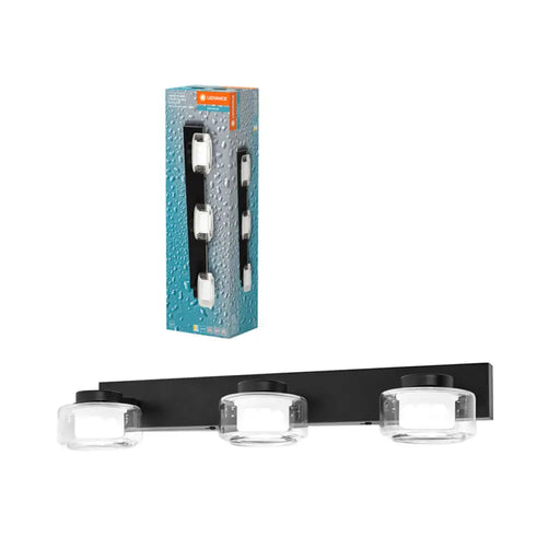 LED ТЯЛО ЗА БАНЯ 3Х5.5W IP44 ЧЕРНО CCT OSRAM CLICK