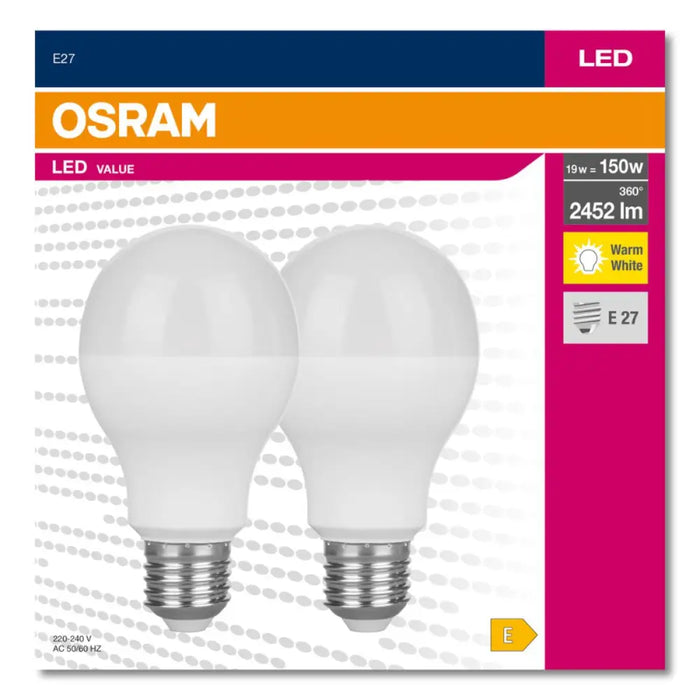 LED VALUE ЛАМПА CLA150 E27 3000K 2БР