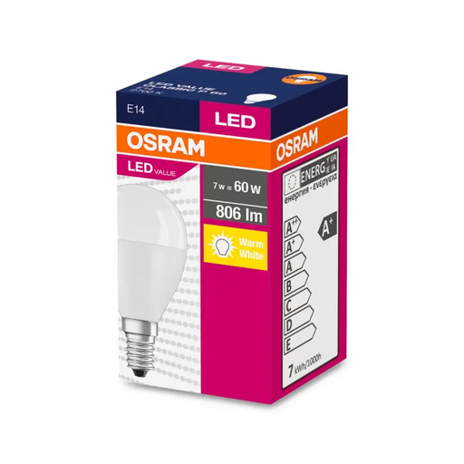 LED VALUE ЛАМПА CLP60 E14 2700K 806LM