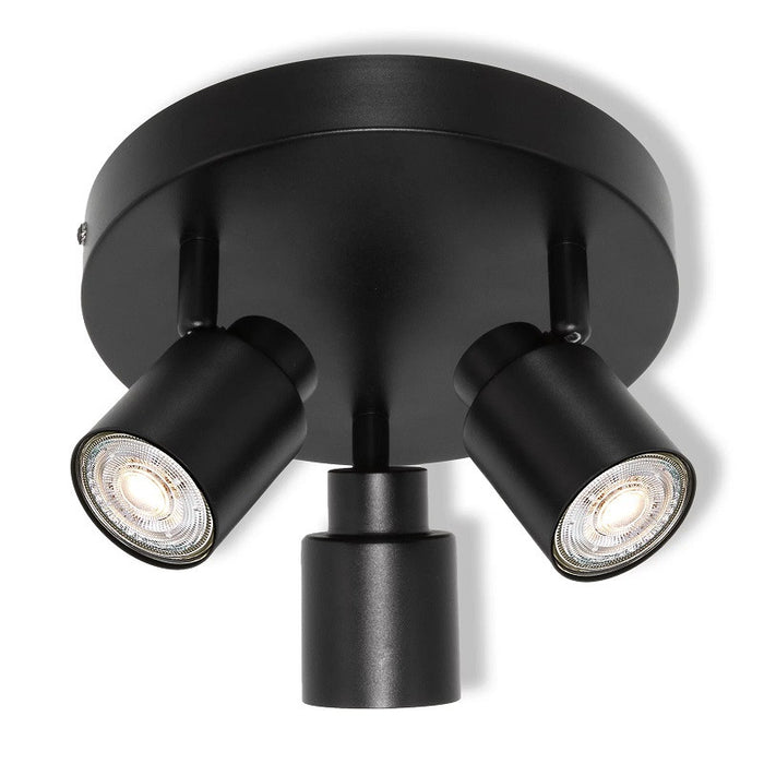 LED ОСВЕТИТЕЛНО ТЯЛО SPOT PRIMAL BLACK 3XGU10 PLATE BLACK LEDVANCE