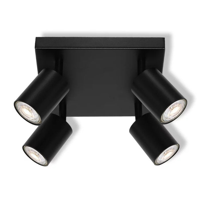 LED ОСВЕТИТЕЛНО ТЯЛО SPOT ELEMENTAL BLACK 4XGU10 PLATE BLACK LEDVANCE