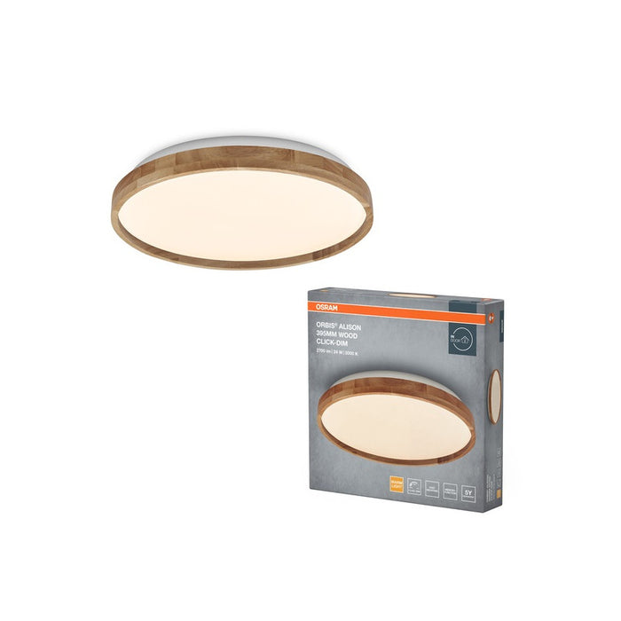 LED ОСВЕТИТЕЛНО ТЯЛО ORRBIS ALISON 395MM 24W 830 CLICK DIM WOOD LEDVANCE