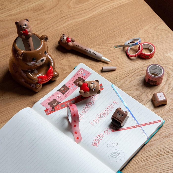 Комплект цветно тиксо Legami Tape by Tape - Bear, 5 броя