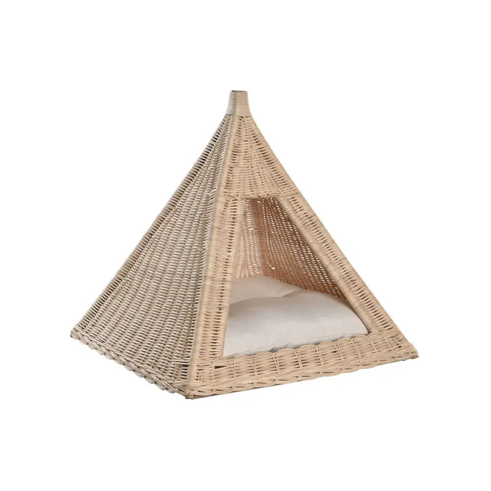 Легло за Домашен Любимец DKD Home Decor Естествен Pатан 45