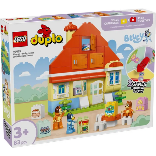 LEGO BLUEY 10459 Семейната къща на Блуи с игра за памет