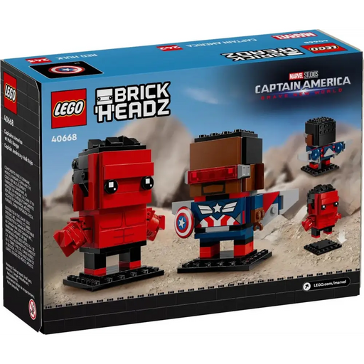 LEGO BRICKHEADZ 40668 Фигурки на Капитан Америка и Червения