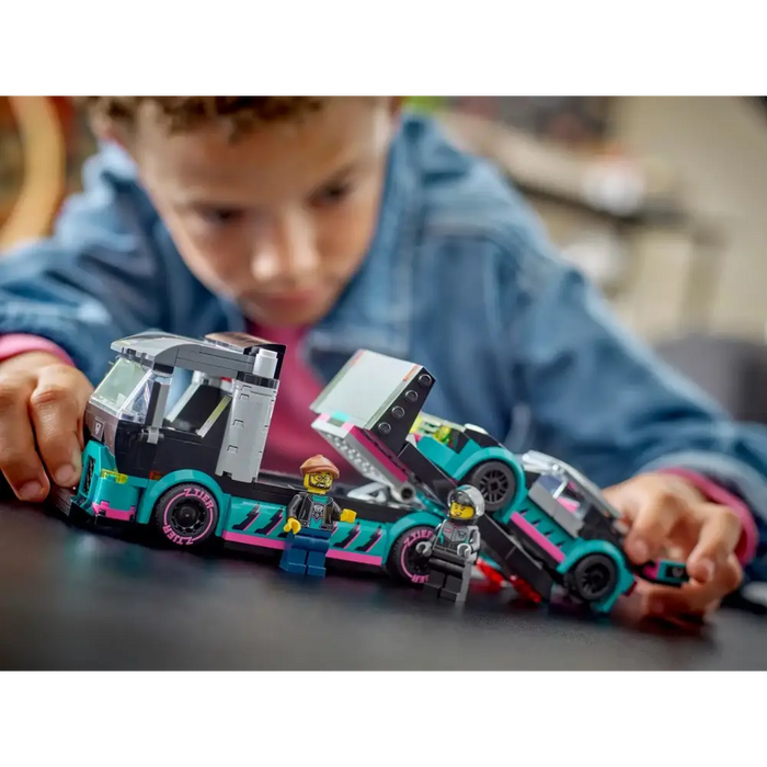 LEGO CITY 60406 СЪСТЕЗАТЕЛНА КОЛА И КАМИОН ЗА АВТОМОБИЛИ