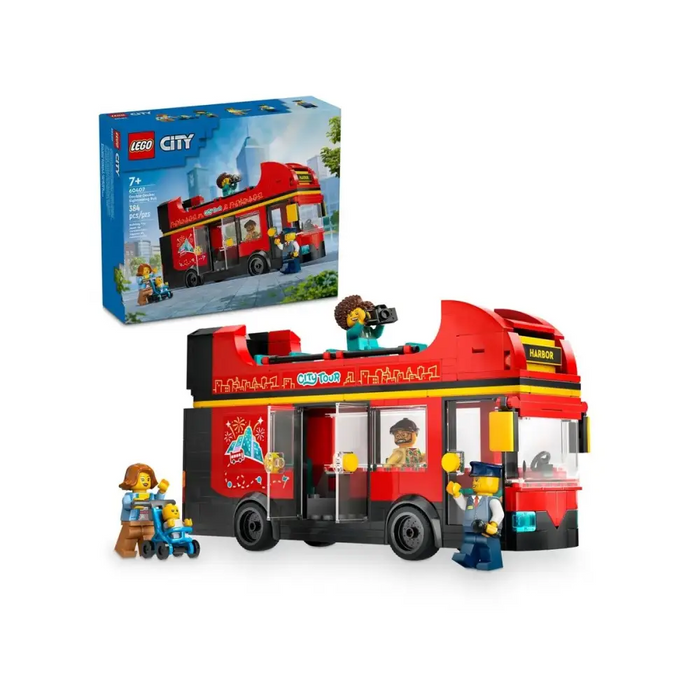 LEGO CITY 60407 Червен двуетажен автобус за разглеждане
