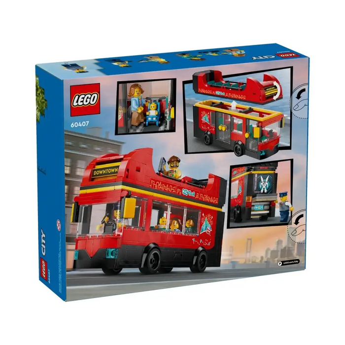 LEGO CITY 60407 Червен двуетажен автобус за разглеждане