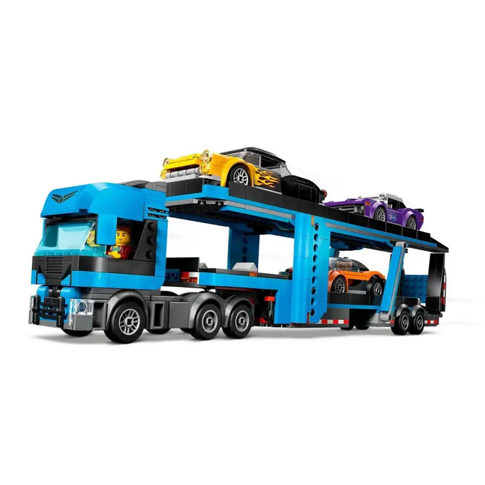 LEGO CITY 60408 Камион за превоз на автомобили със спортни