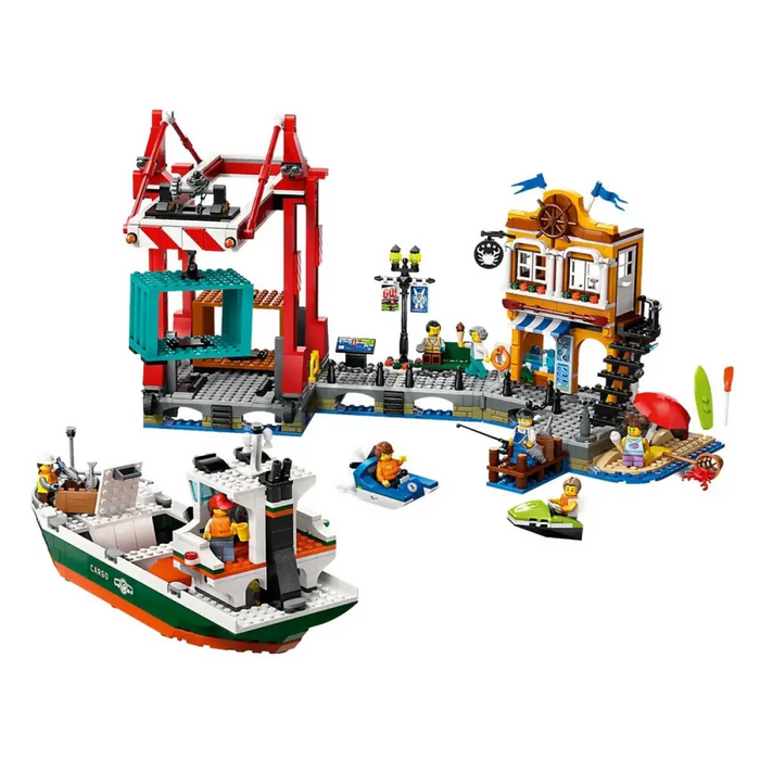 LEGO CITY 60422 Морско пристанище с товарен кораб