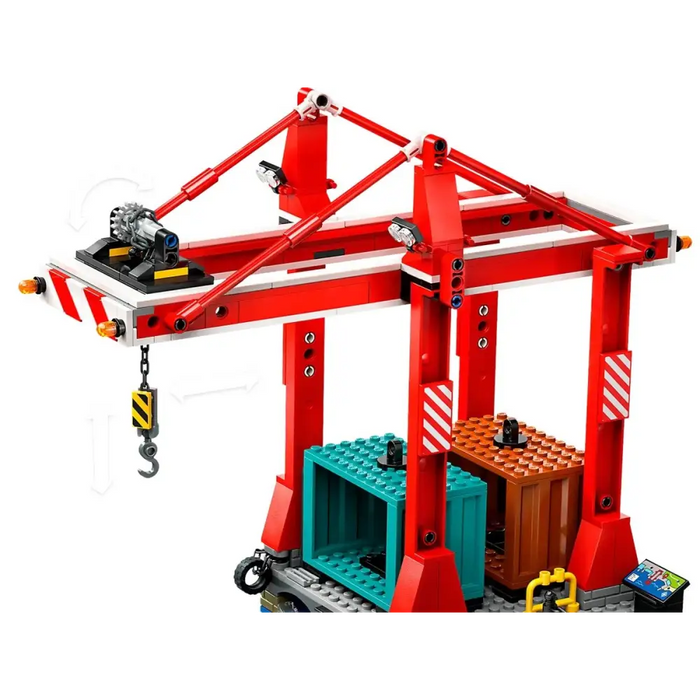 LEGO CITY 60422 Морско пристанище с товарен кораб