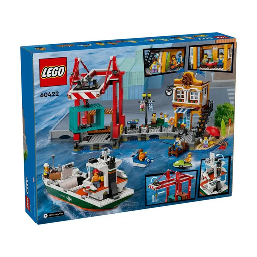 LEGO CITY 60422 Морско пристанище с товарен кораб
