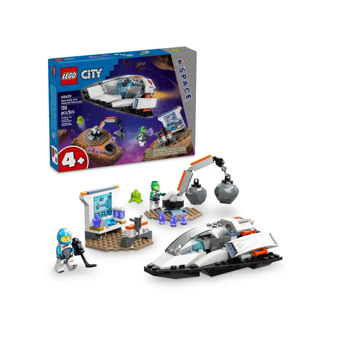 LEGO CITY 60429 КОСМИЧЕСКИ КОРАБ И ОТКРИВАНЕ НА АСТЕРОИД