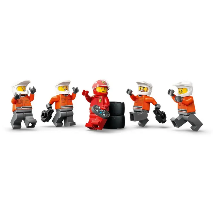 LEGO CITY 60443 F1 - Pit Stop & Pit Crew with Ferrari Car