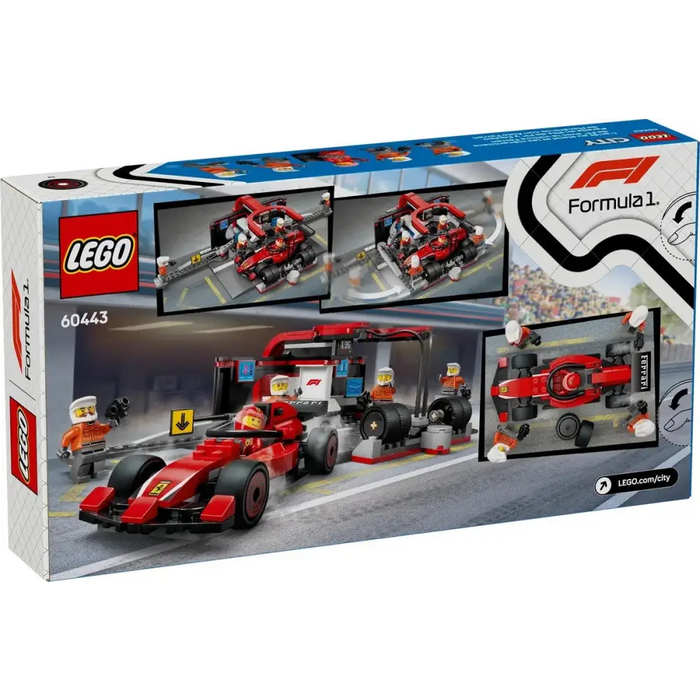 LEGO CITY 60443 F1 - Pit Stop & Pit Crew with Ferrari Car