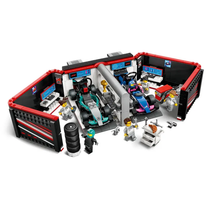 LEGO CITY 60444 F1 Garage & Mercedes-AMG & Alpine Cars
