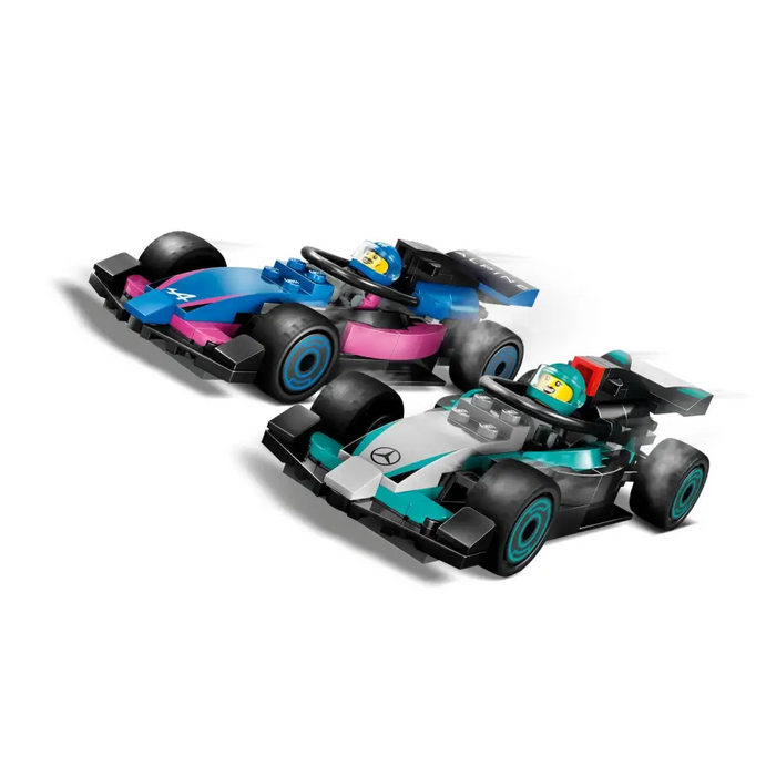 LEGO CITY 60444 F1 Garage & Mercedes-AMG & Alpine Cars