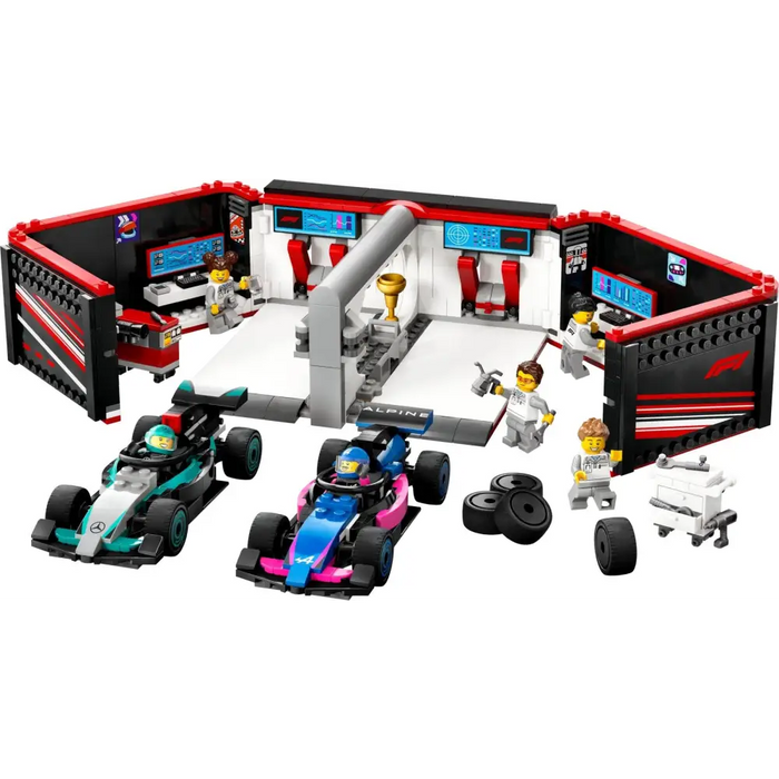 LEGO CITY 60444 F1 Garage & Mercedes-AMG & Alpine Cars