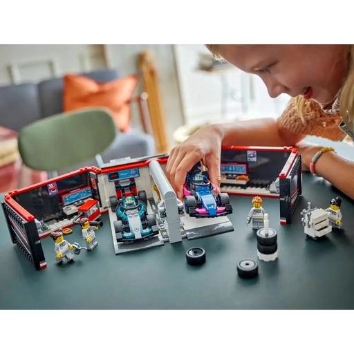 LEGO CITY 60444 F1 Garage & Mercedes-AMG & Alpine Cars