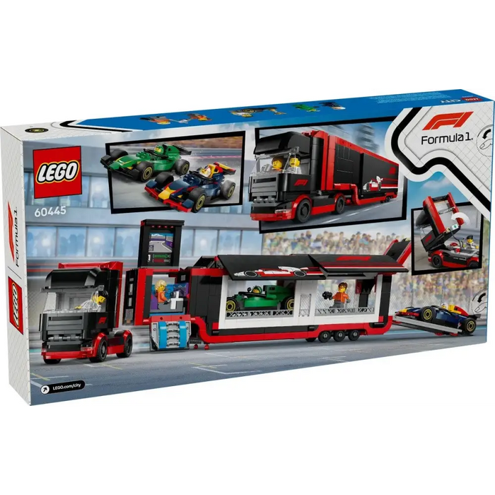 LEGO CITY 60445 F1 - Камион с автомобили RB20 и AMR24 F1