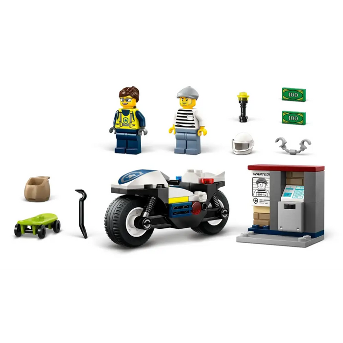 LEGO CITY 60455 Полицейско преследване с мотоциклет