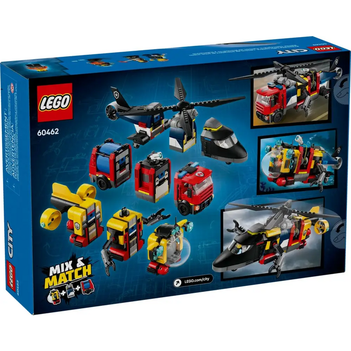 LEGO CITY 60462 Ремикс на хеликоптер пожарна кола