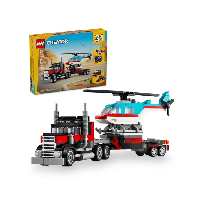 LEGO CREATOR 3 В 1 31146 КАМИОН С ПЛОСКА С ХЕЛИКОПТЕР