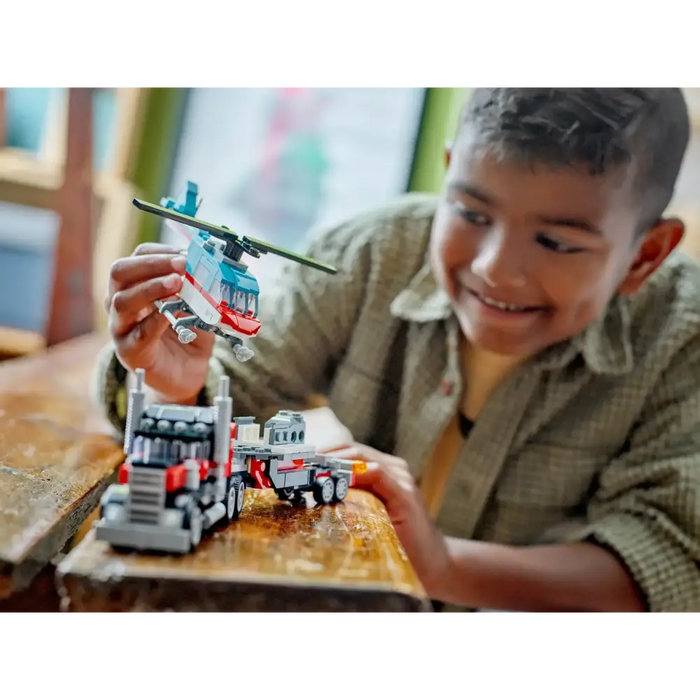 LEGO CREATOR 3 В 1 31146 КАМИОН С ПЛОСКА С ХЕЛИКОПТЕР