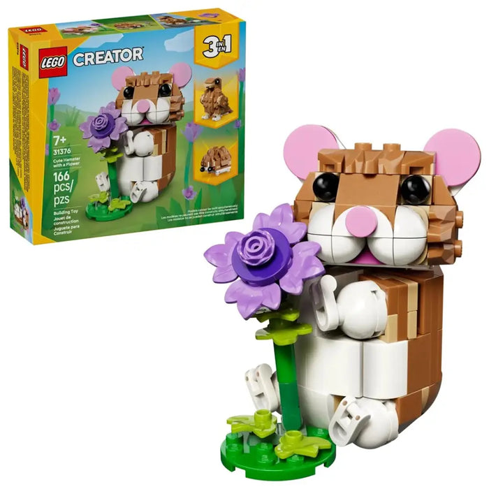 LEGO CREATOR 3 в 1 31376 Сладък хамстер с цвете