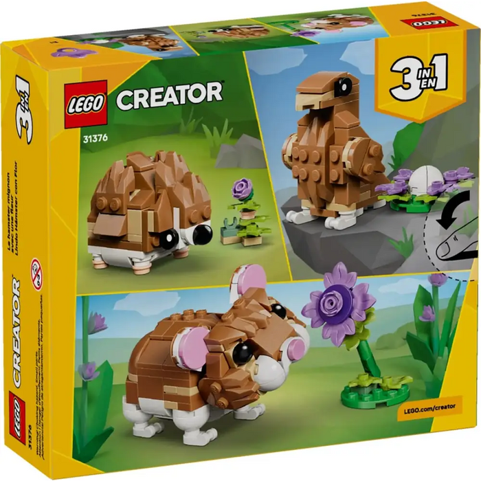 LEGO CREATOR 3 в 1 31376 Сладък хамстер с цвете