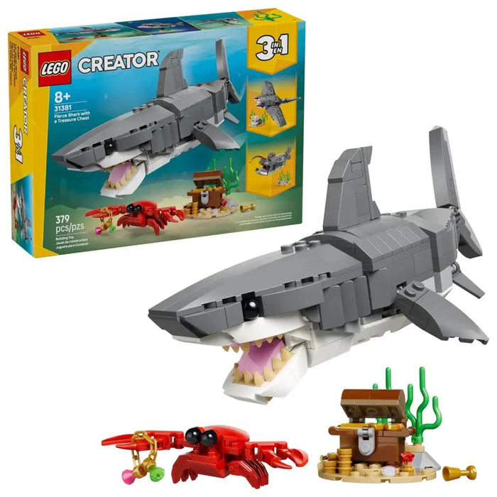 LEGO CREATOR 3 в 1 31381 Свирепа акула със сандък