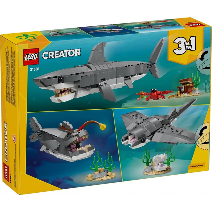 LEGO CREATOR 3 в 1 31381 Свирепа акула със сандък