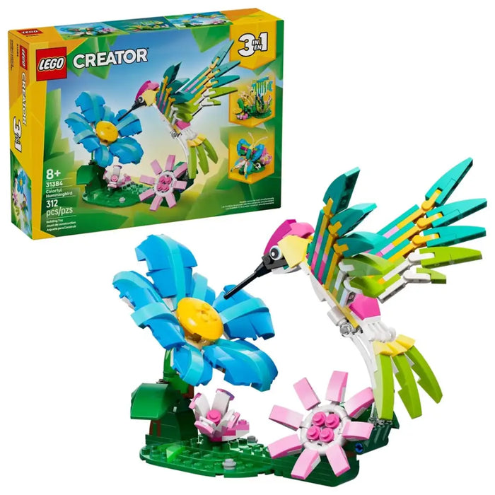 LEGO CREATOR 3 в 1 31384 Диви животни: Цветен колибри