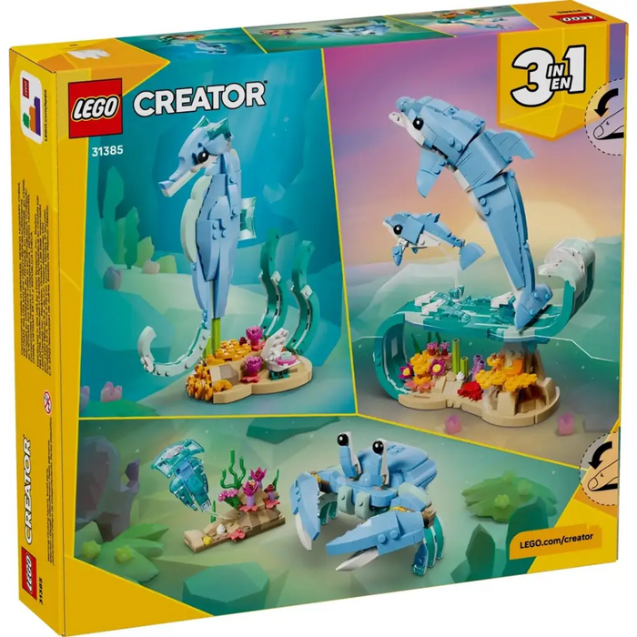 LEGO CREATOR 3 в 1 31385 Морски животни: Красиви делфини